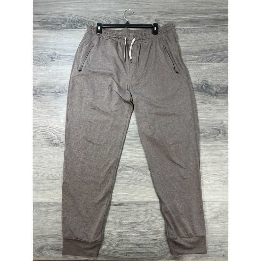 Vuori Ponto Perfromance Joggers Mens XL Brown Dream Knit Sweatpants V438 Gym